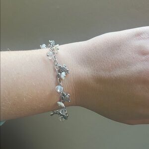 Elegant Silver Charm Bracelet